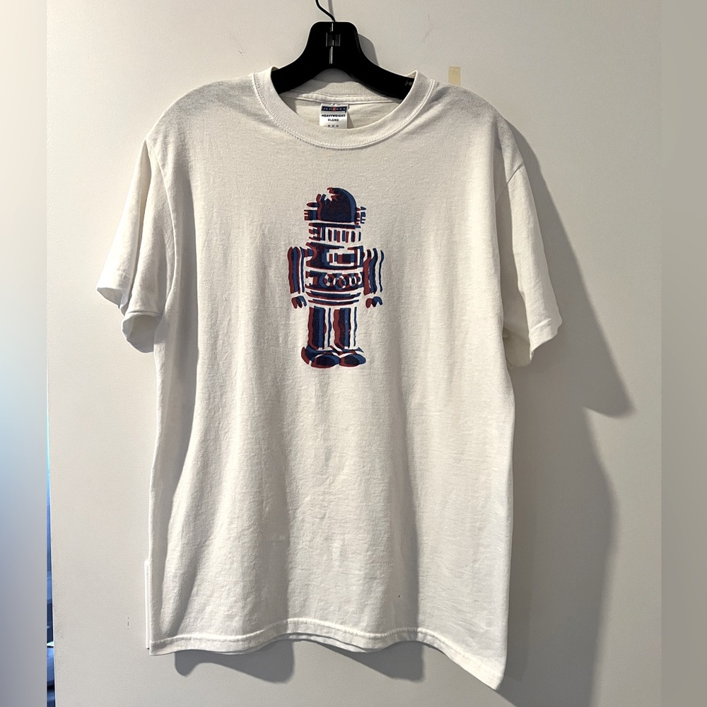 Men's Red, White and Blue Robot T--Shirt Sz. M *MSRP: $25+tax